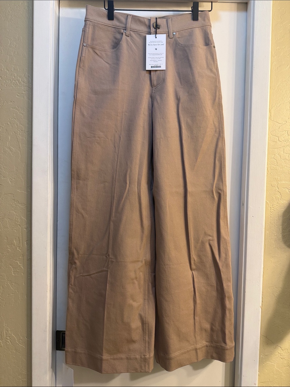 Women’s Wide-Leg Chino Pants in Khaki